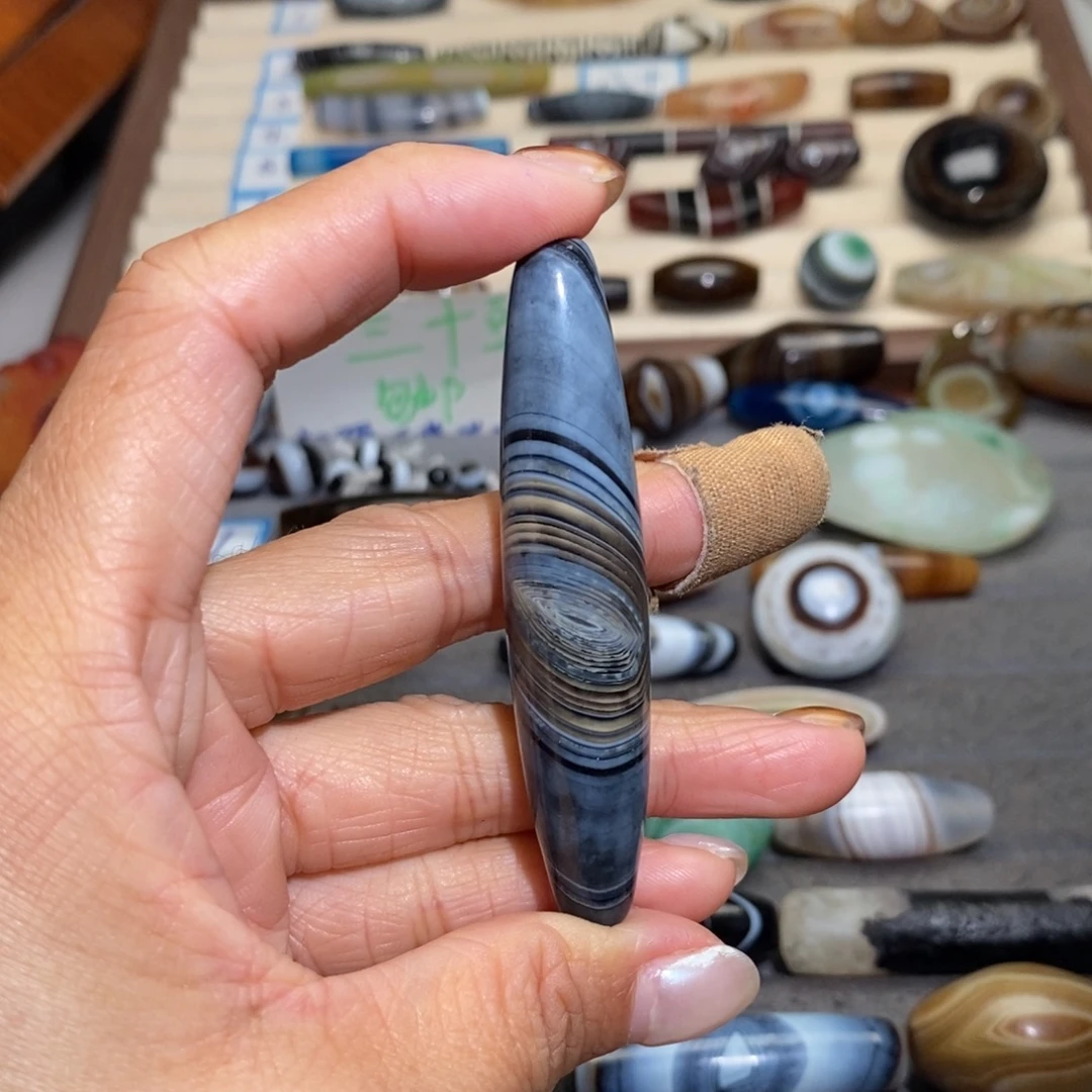 默***酒玛瑙/玉髓合金手链