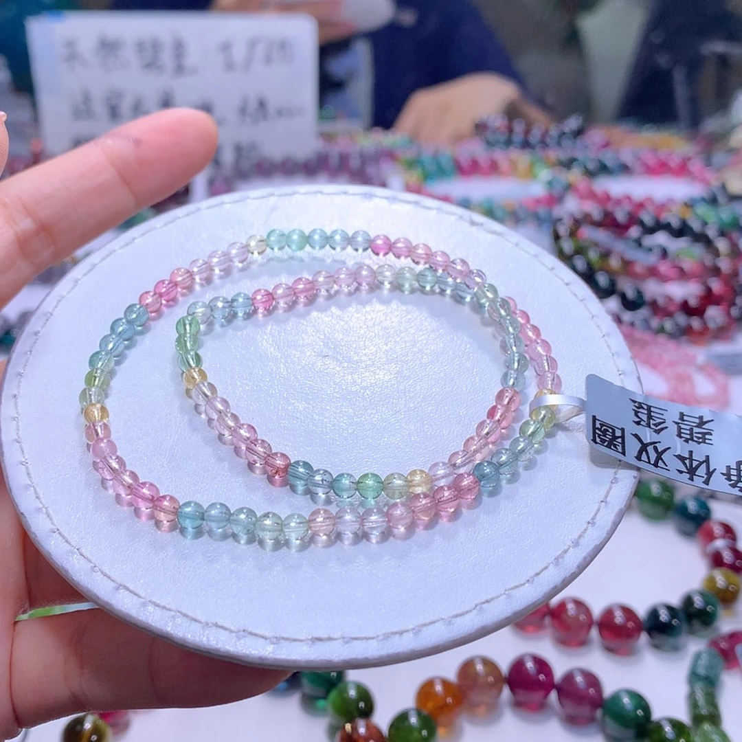 【闪购商品】未镶嵌手串碧玺3.9m净体