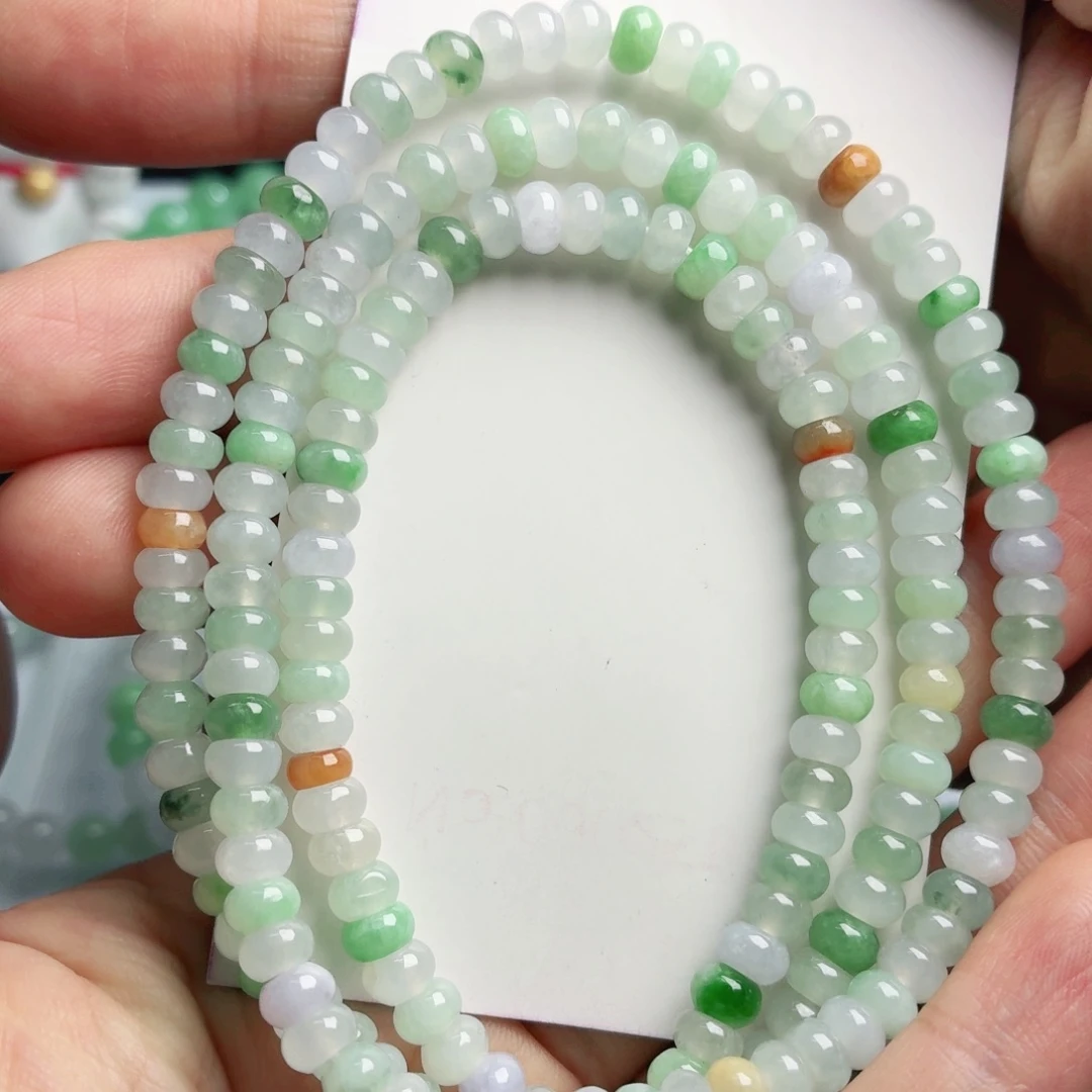 翡翠未镶嵌手链珠串