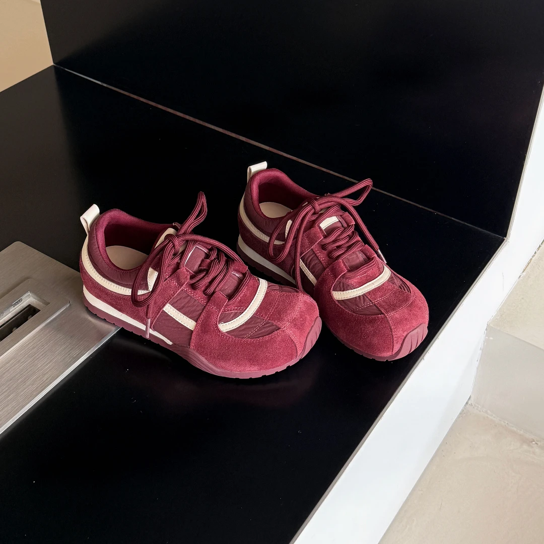 小发喵「蛋堡少女系列｜复古拼接休闲鞋 轻奢摩登腔调型格风尚」999