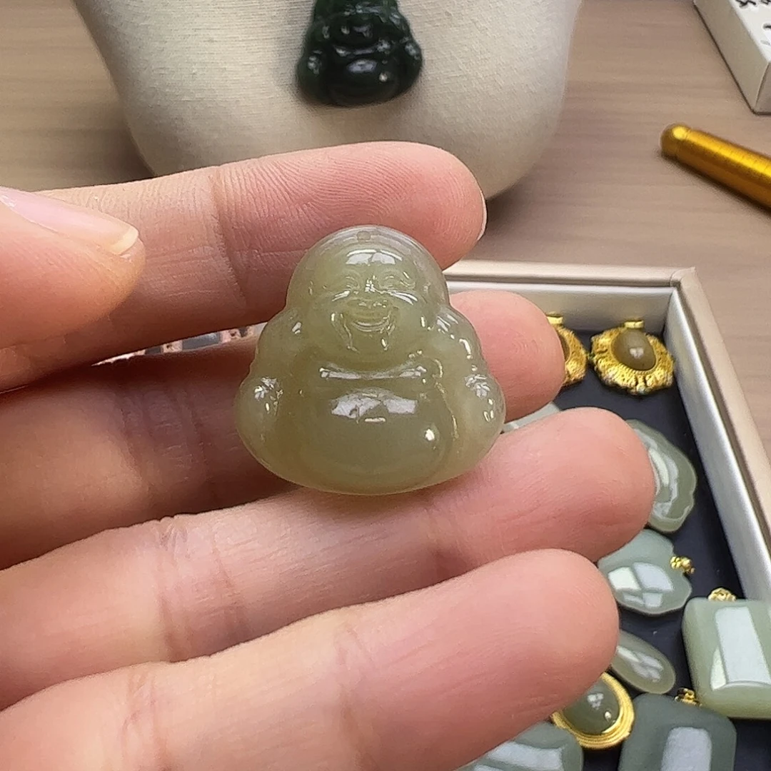 和田玉银S925镶嵌颈饰