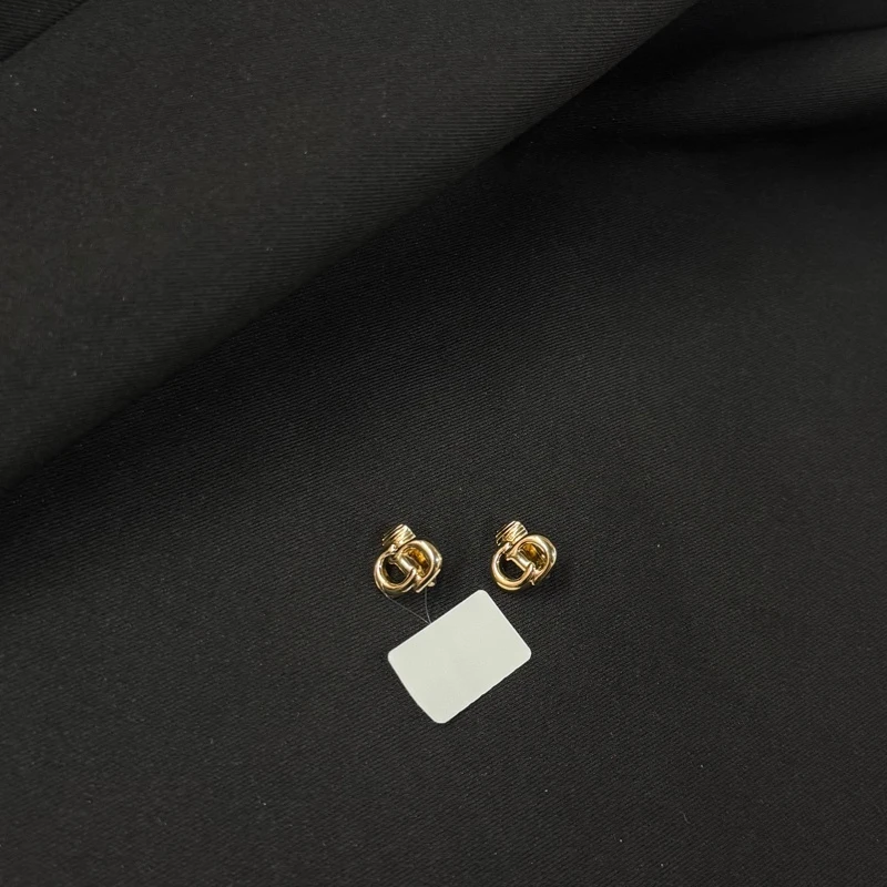 99新 DIOR/迪奥 乱乱子中古汉堡/耳夹/116631