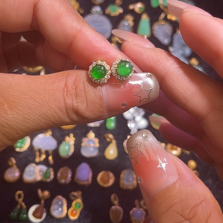 翡翠银S925镶嵌颈饰