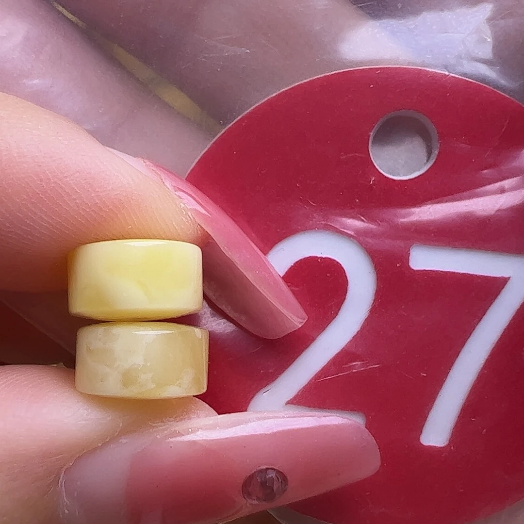 蜜蜡未镶嵌珠宝奇石8.5/5mm精工隔片