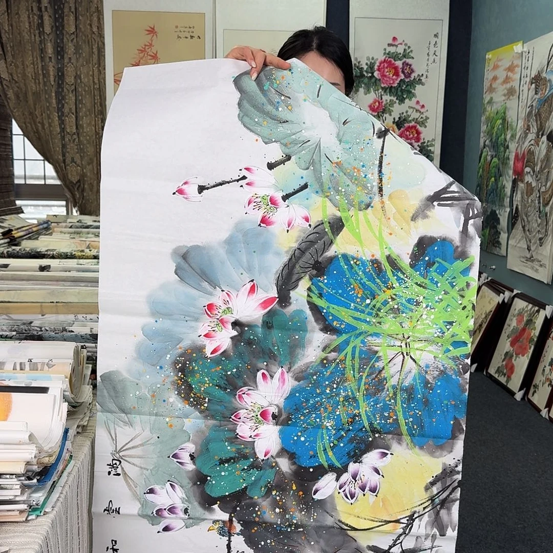 纯手绘国画作品作品