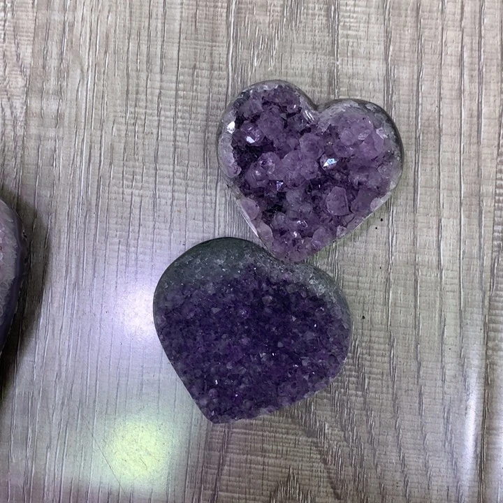 紫晶珠宝半成品未镶嵌放漏不退