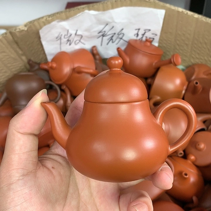 紫砂茶壶原矿朱泥茶壶茶具家用112