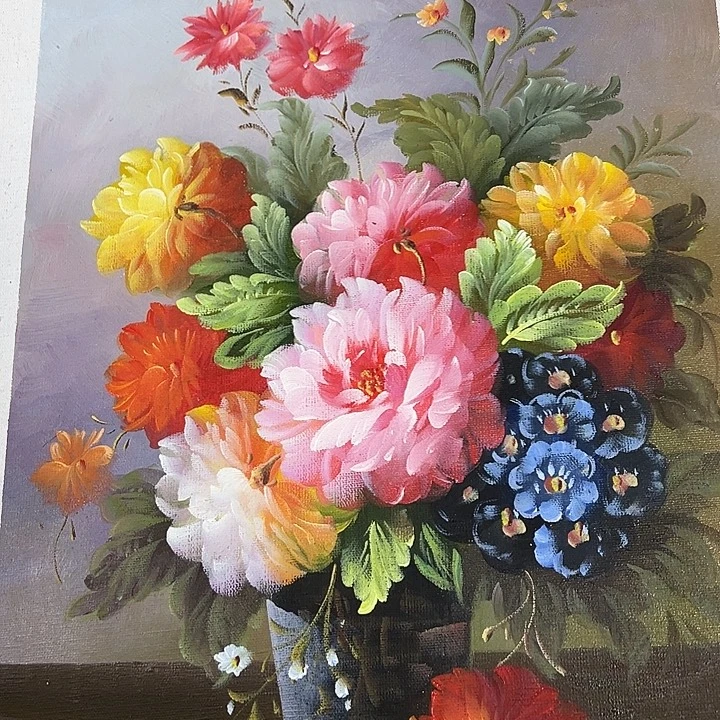 油画恭喜嘻嘻仔仔细细