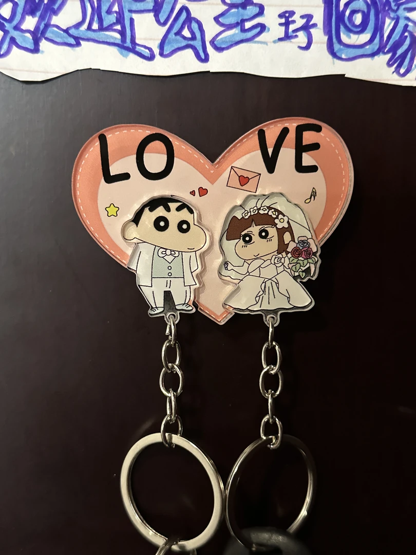 【00和猫】小新小爱钥匙扣蜡笔小新钥匙扣个性创意可爱包包挂件钥