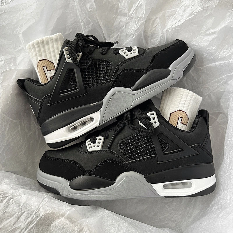 YUYAO/御耀aj4大巴黎男鞋2025新款情侣款旗舰篮球运动高帮板鞋女