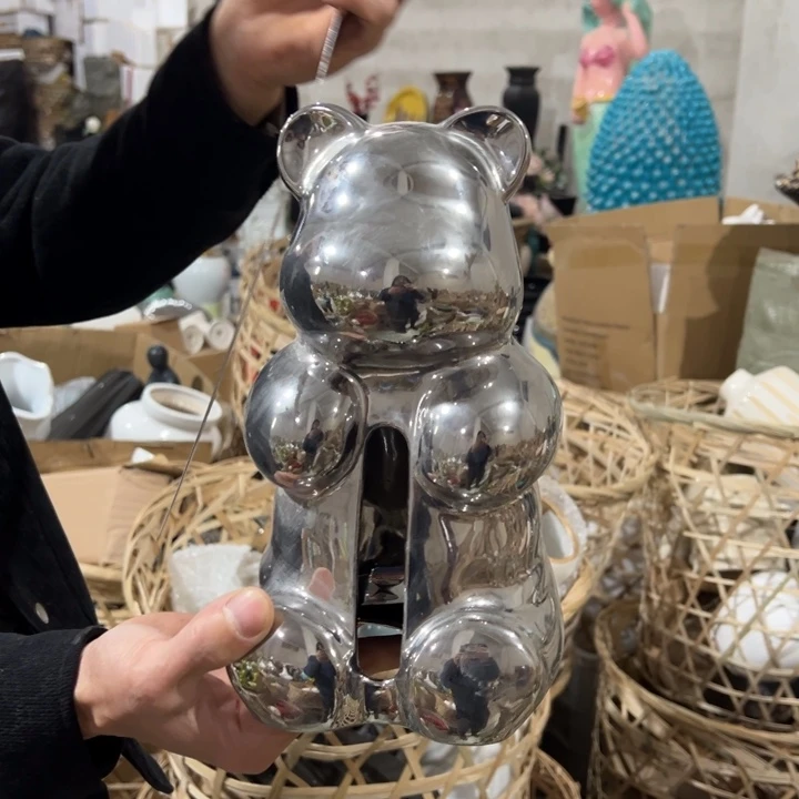 瓶高度25厘米宽度14厘米瑕疵捡漏摩擦电镀不匀