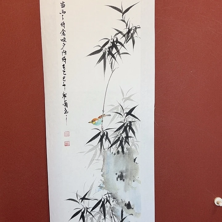 国画听兰老师花鸟