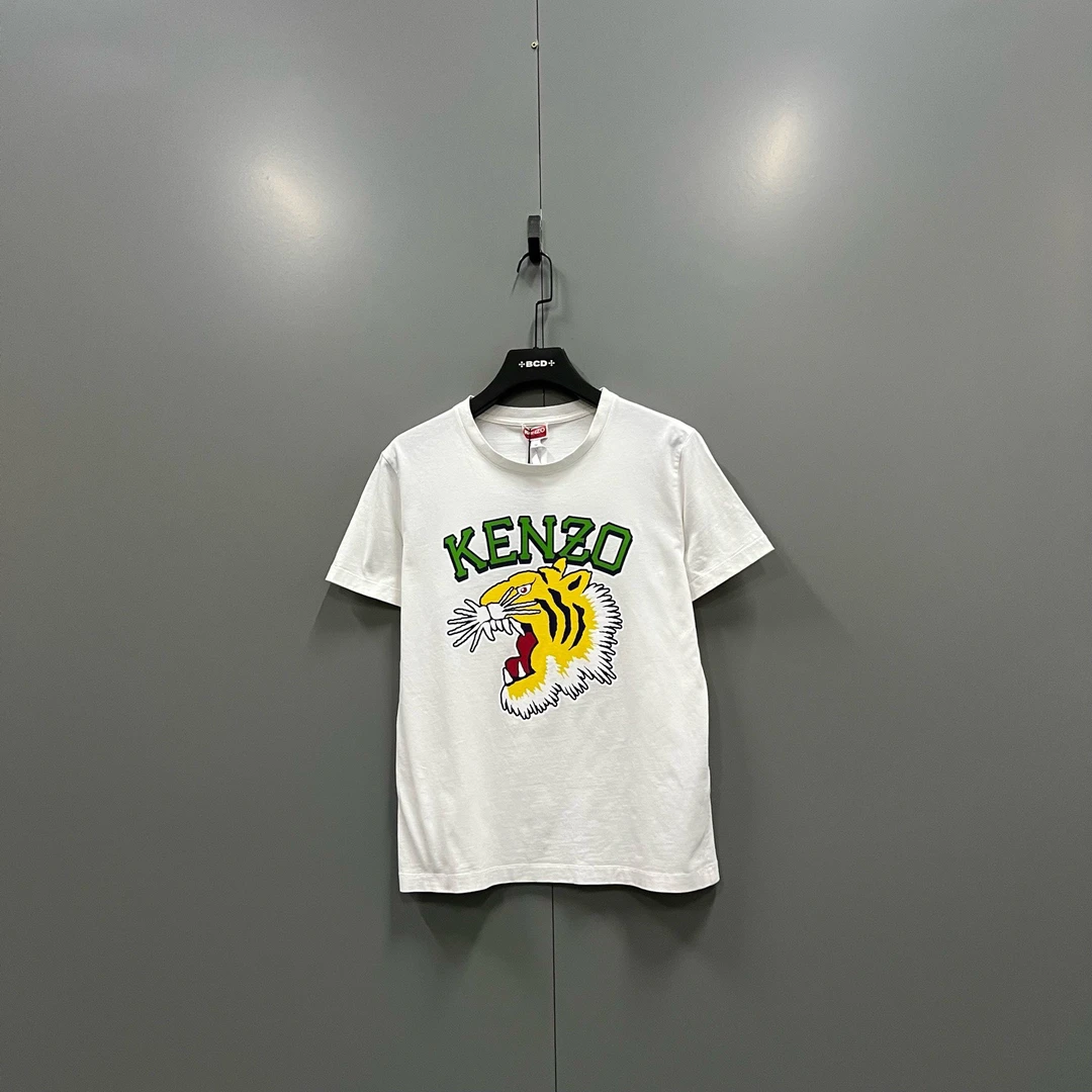 95新 maje c618 KENZO 虎头logo印花短袖 M码 016437