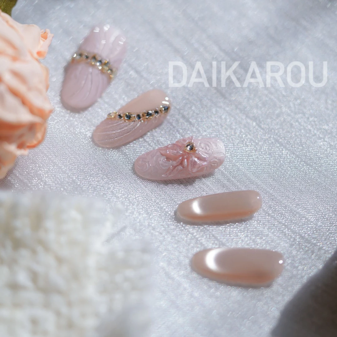 郁色纱影 黛卡柔 预售 新甲型 此度 短椭圆 中椭圆手工穿戴甲10片