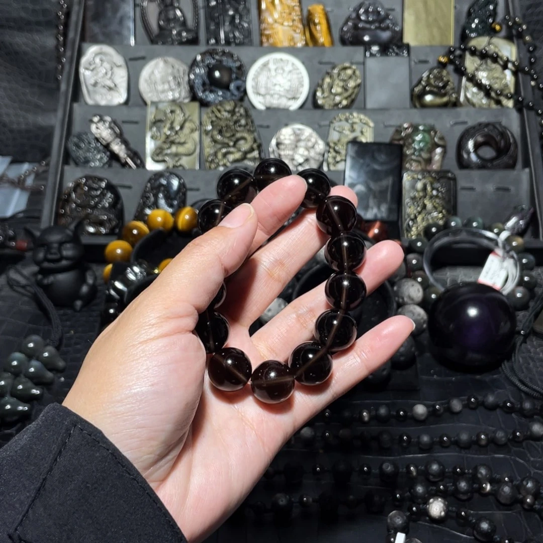 黑曜岩手链未镶嵌?****禄