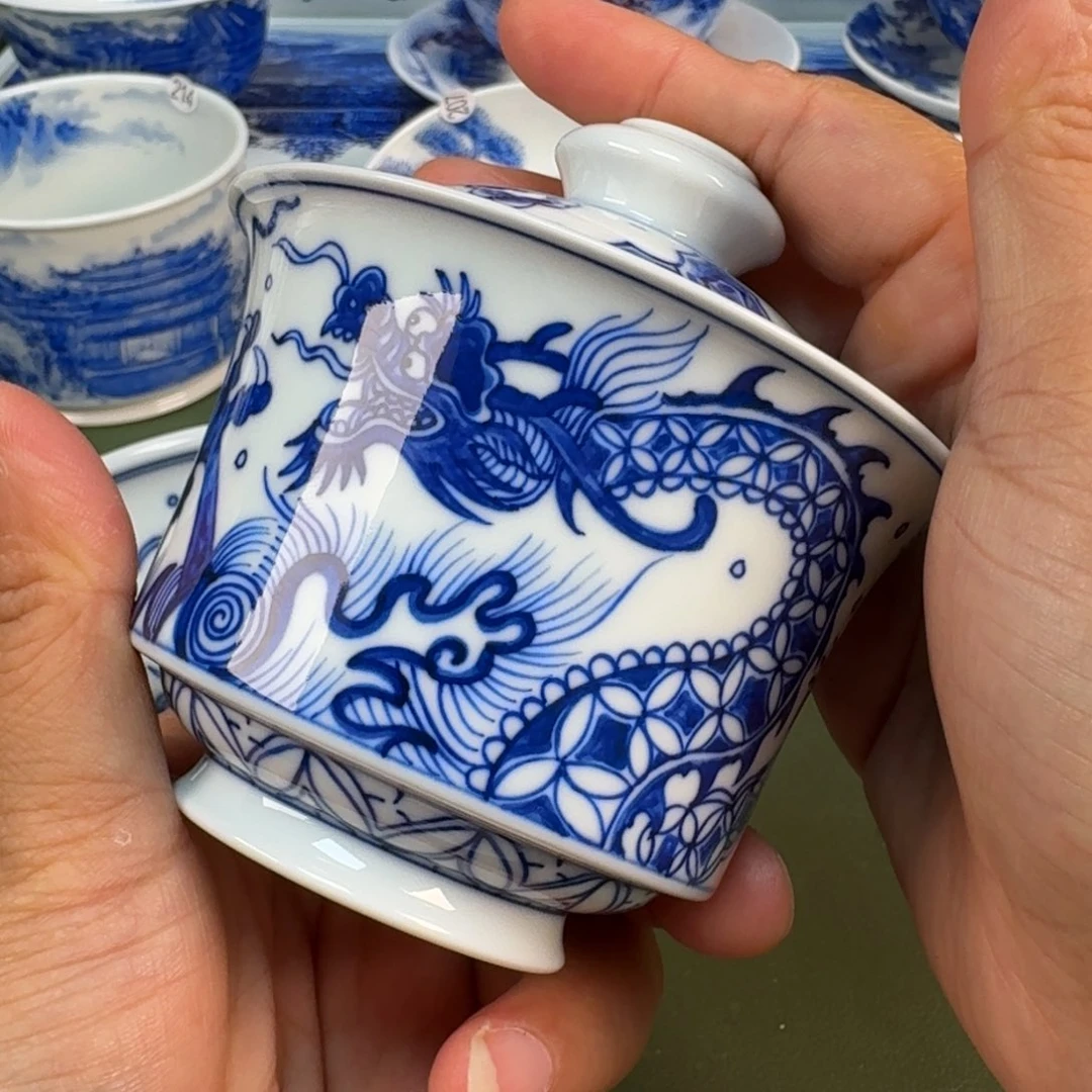 景德镇纯手绘茶具圆圆214