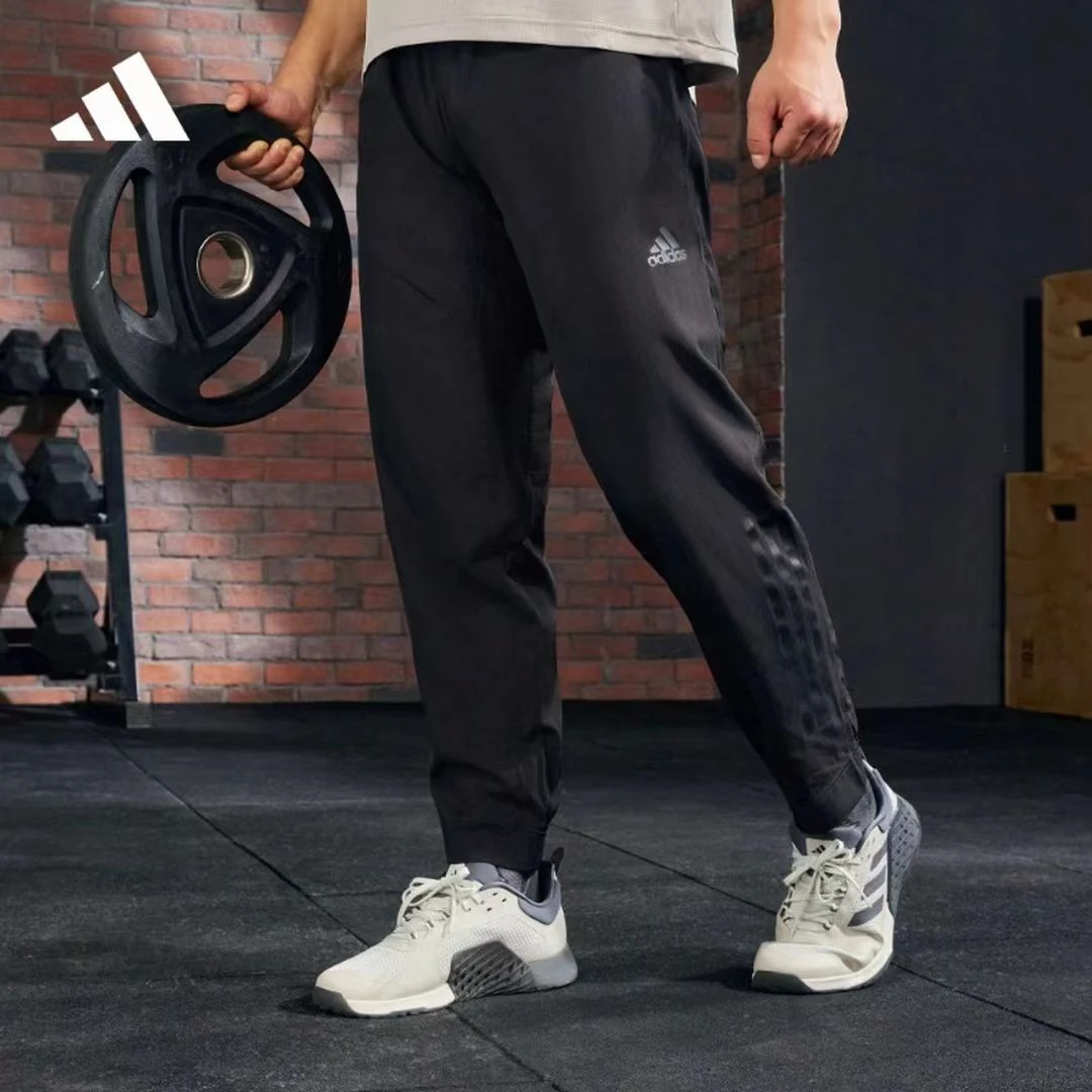 Adidas阿迪达斯男子训练百搭健身休闲裤跑步速干运动裤 HF8985