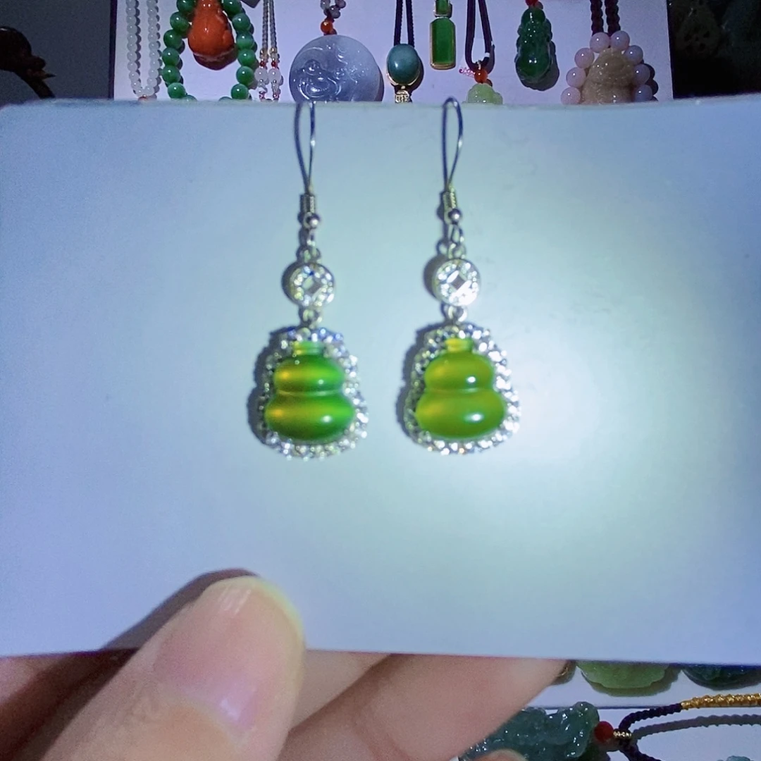 和田玉银S925镶嵌颈饰