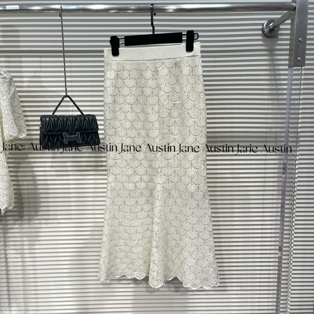 Jane Austin •（温婉裙子）2025新款重工轻奢高腰半身裙鱼尾显瘦