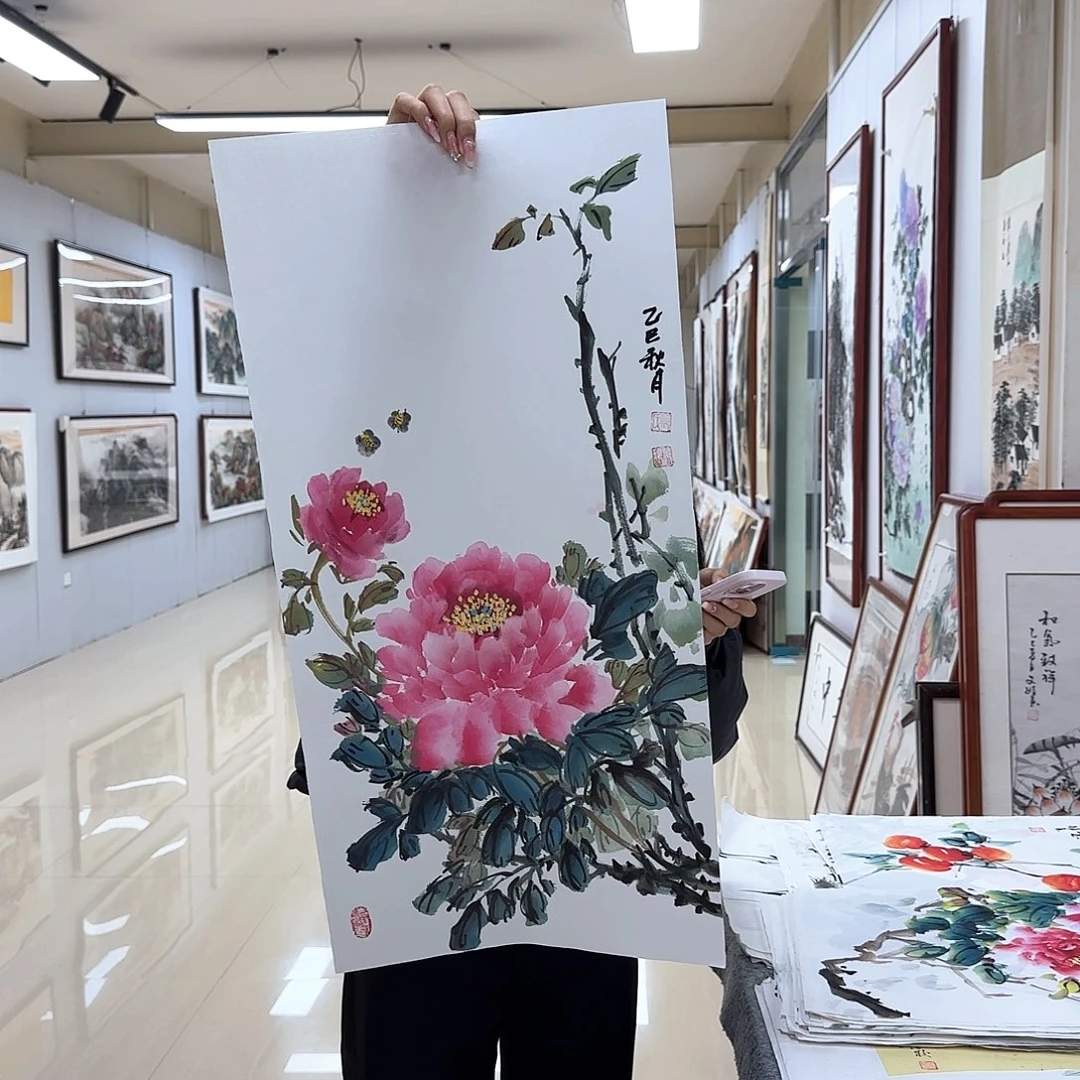 国画国画作品多次