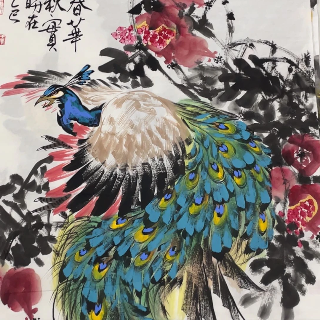 国画王孝华老师绘画