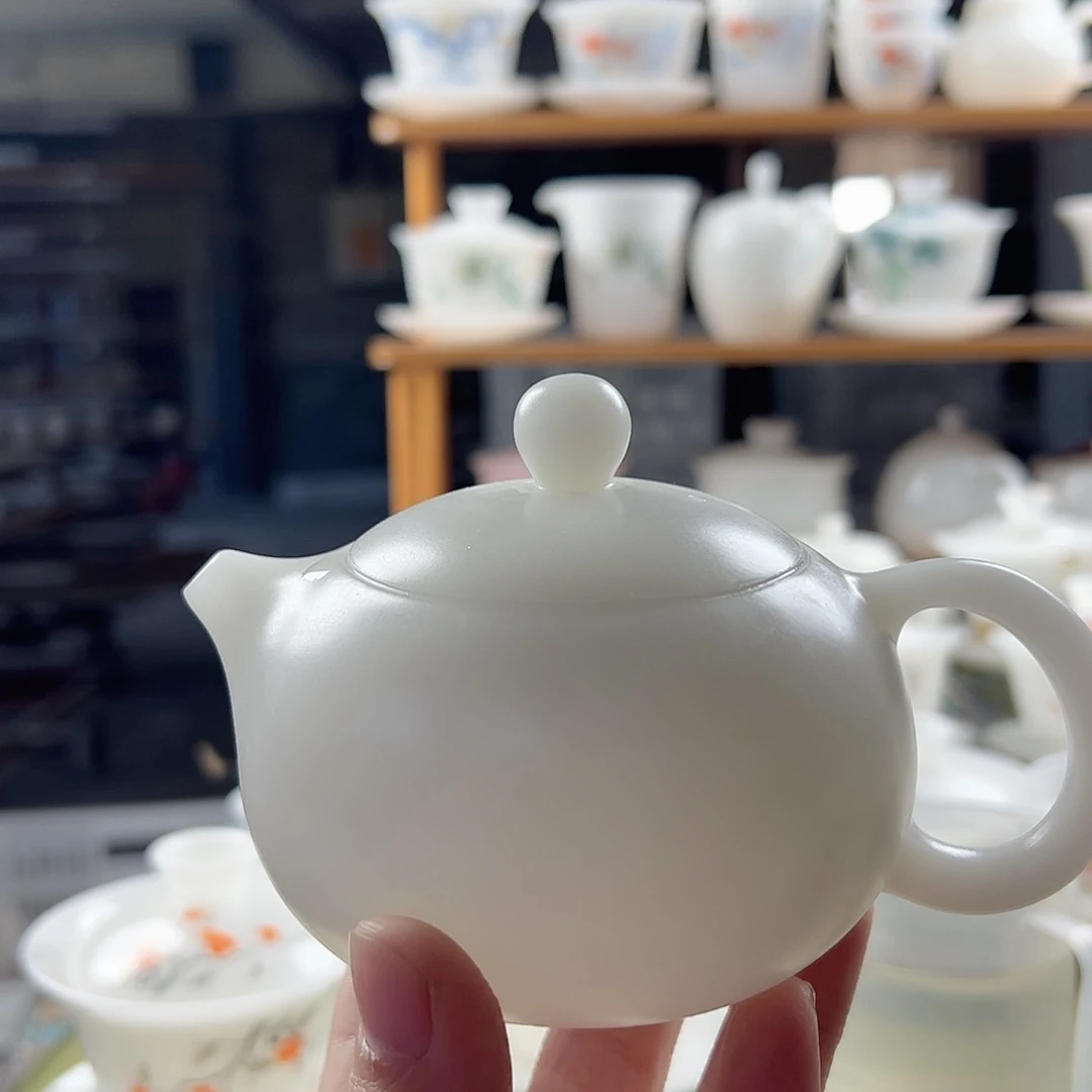 素烧璞白玉西施壶200ml