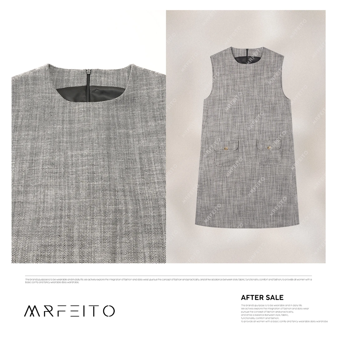 【米兰游记】2025春季新款时尚百搭显瘦休闲连衣裙H261Q02C30564