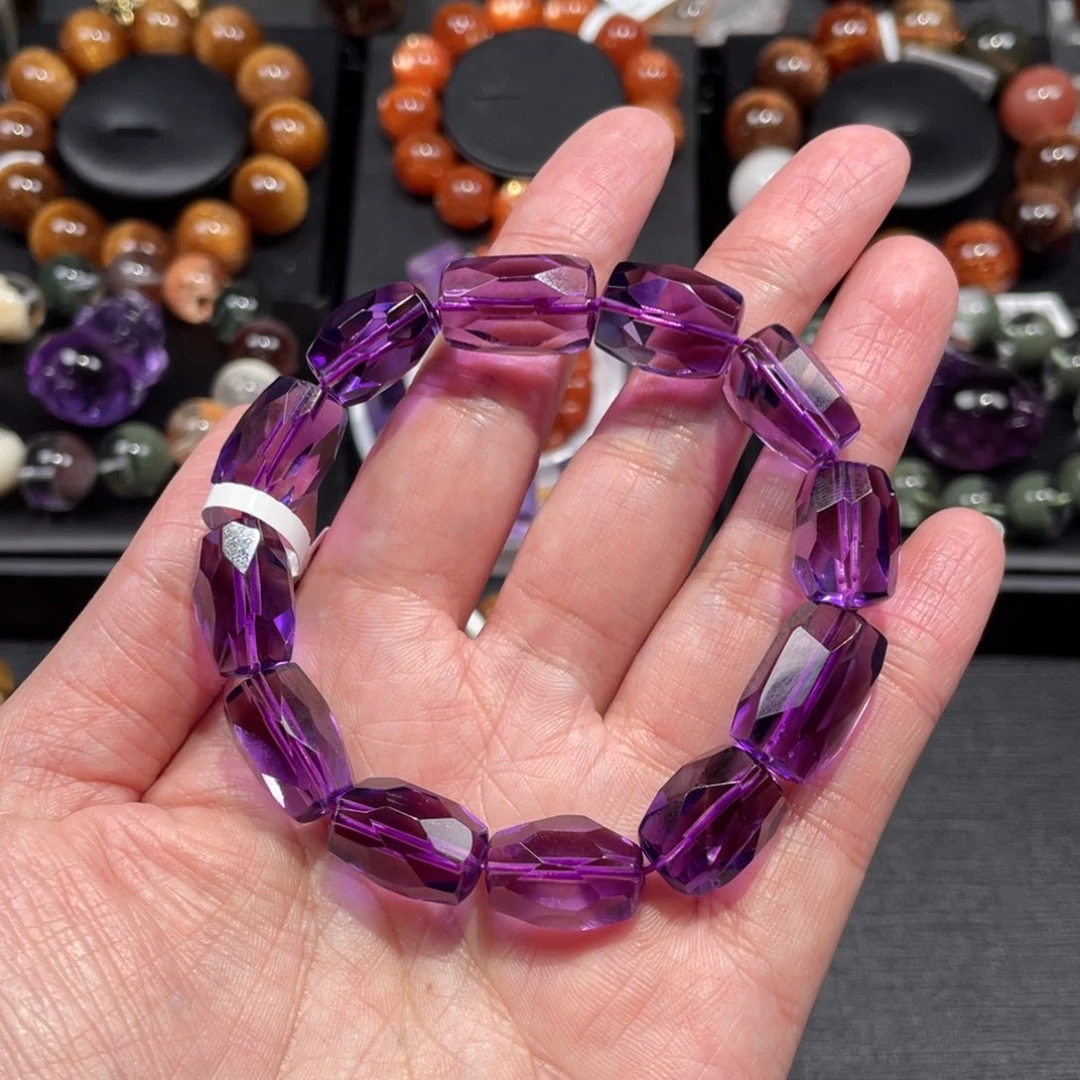 水晶手链未镶嵌紫水晶随形10mm