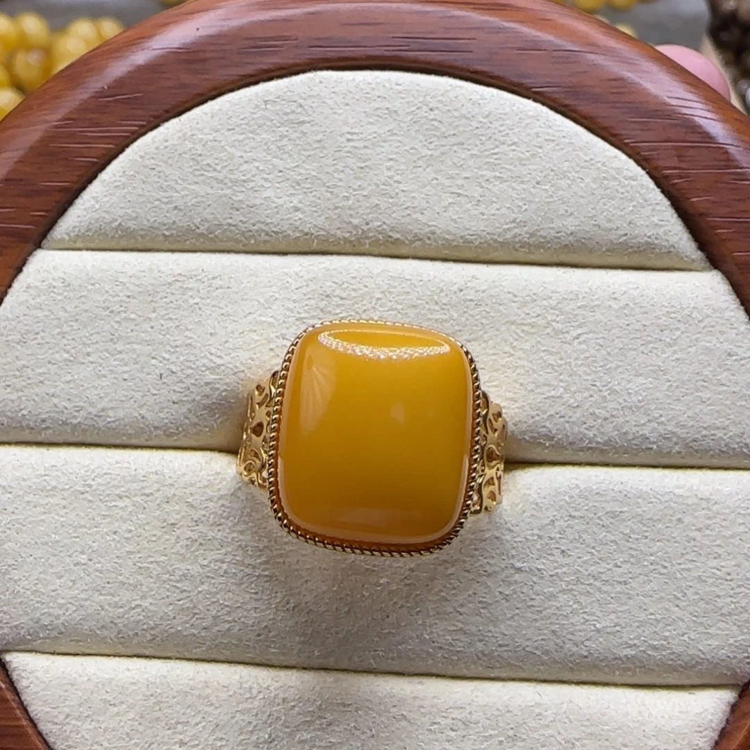 琥珀银S925镶嵌珠宝奇石