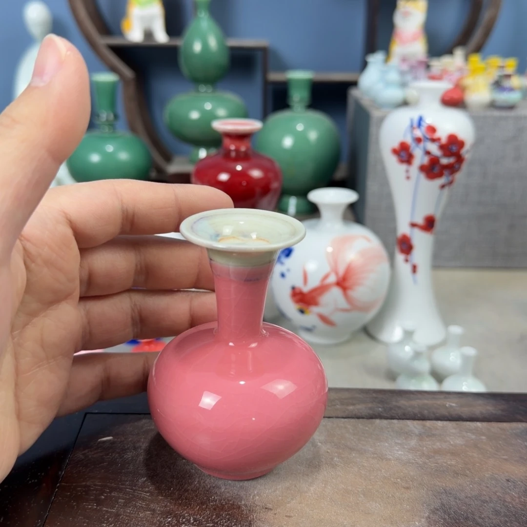 陶瓷手工小花器摆件