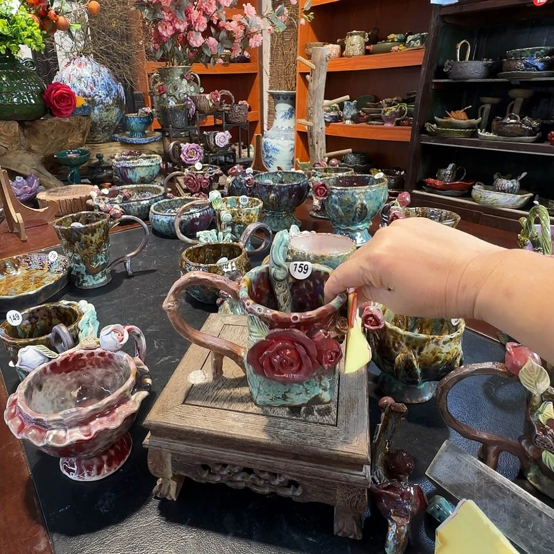 纯手工咖啡杯盘碗