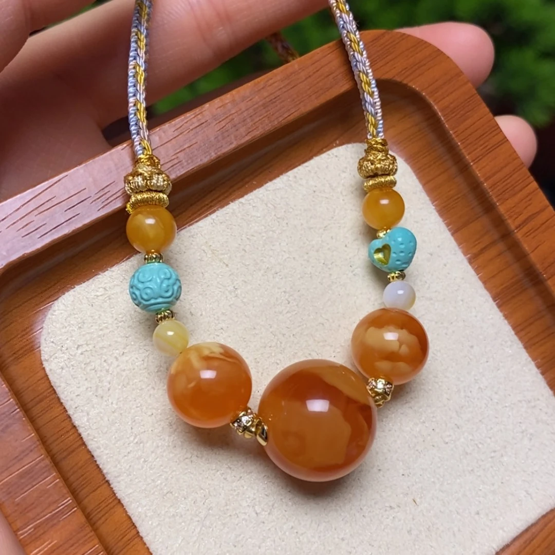 【闪购商品】蜜蜡颈饰未镶嵌项链