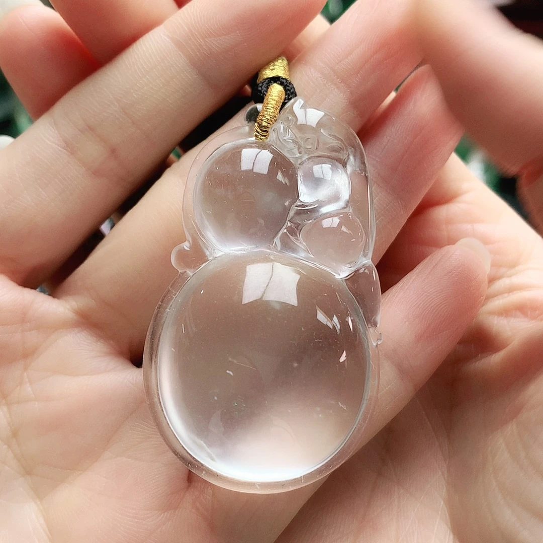 银S925镶嵌吊坠石英质玉