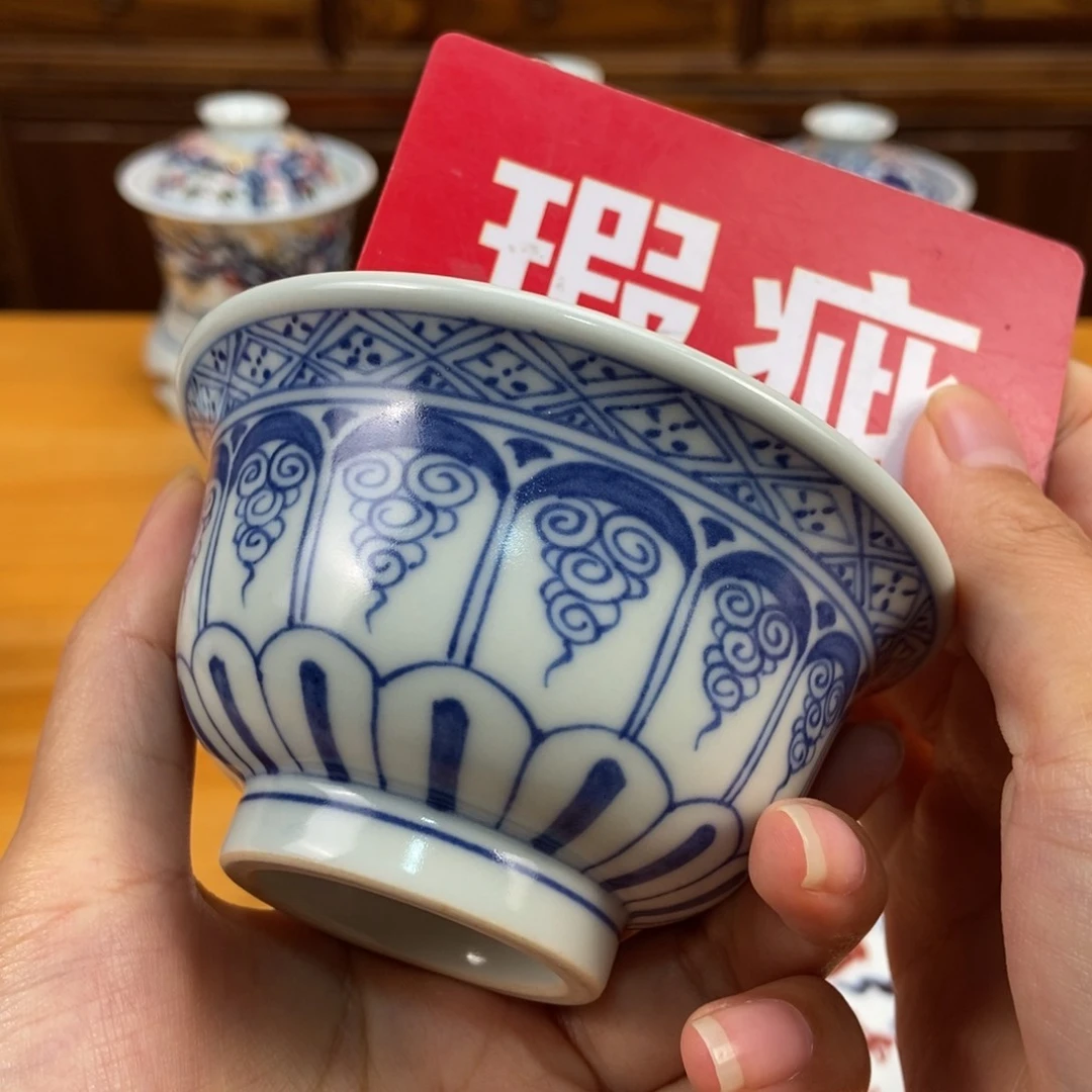 手绘现代茶具非古董