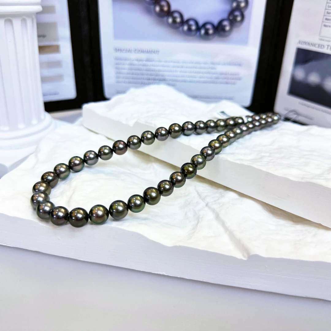 【老蚌头珠宝】特选至尊证书拉贡项链8-10mm【多样性发货】