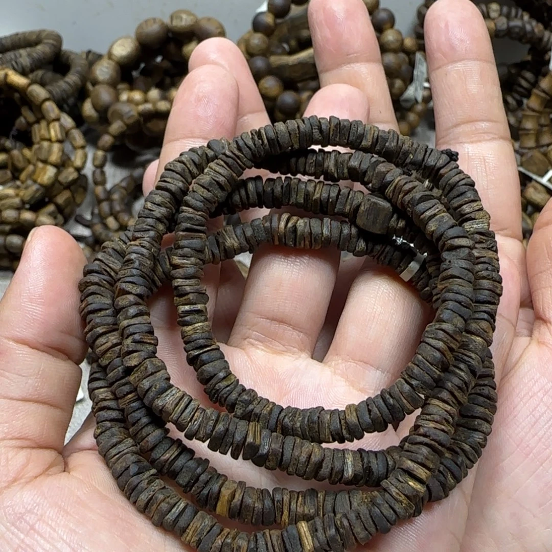 手串沉香沉水莺歌绿多样性发货一条卡6-22克