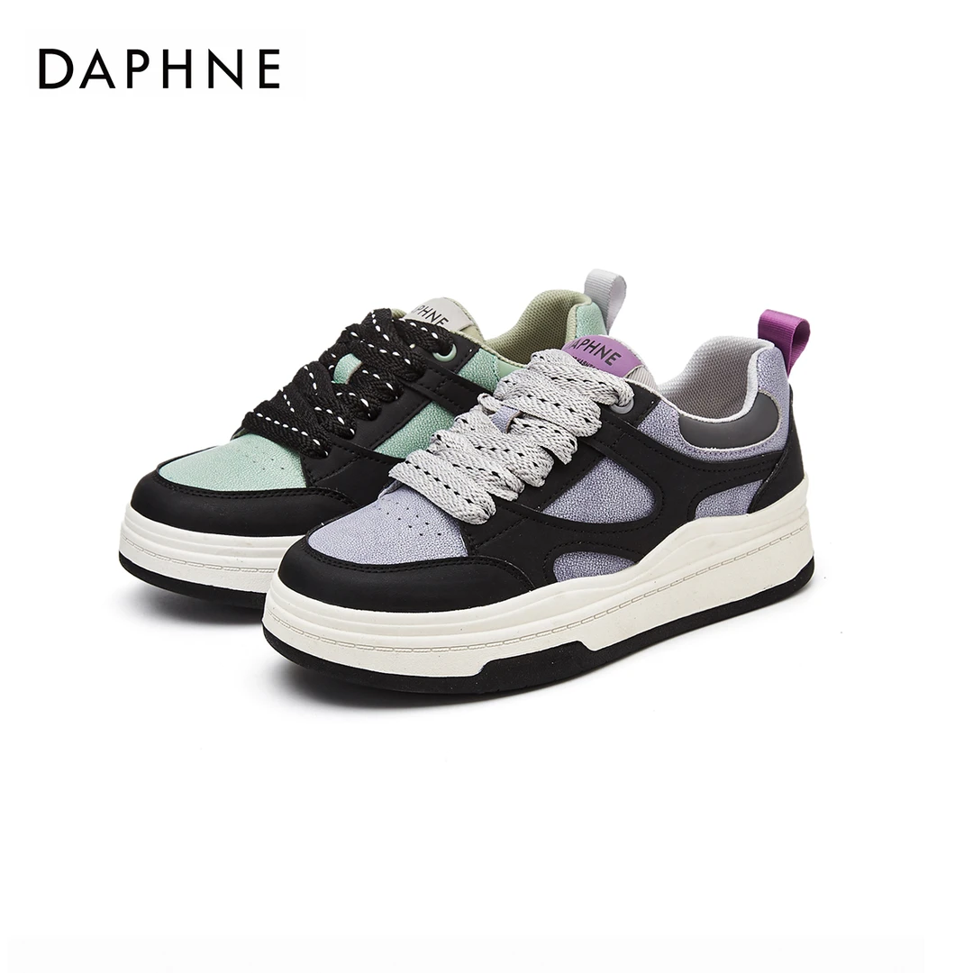 达芙妮2025新款秋季女鞋休闲百搭时髦洋气单鞋女通勤防滑平底板鞋