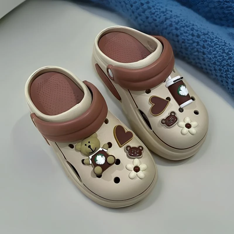 厚底洞洞鞋女包头防滑凉拖鞋时尚外穿沙滩透气两用夏季爆款百搭