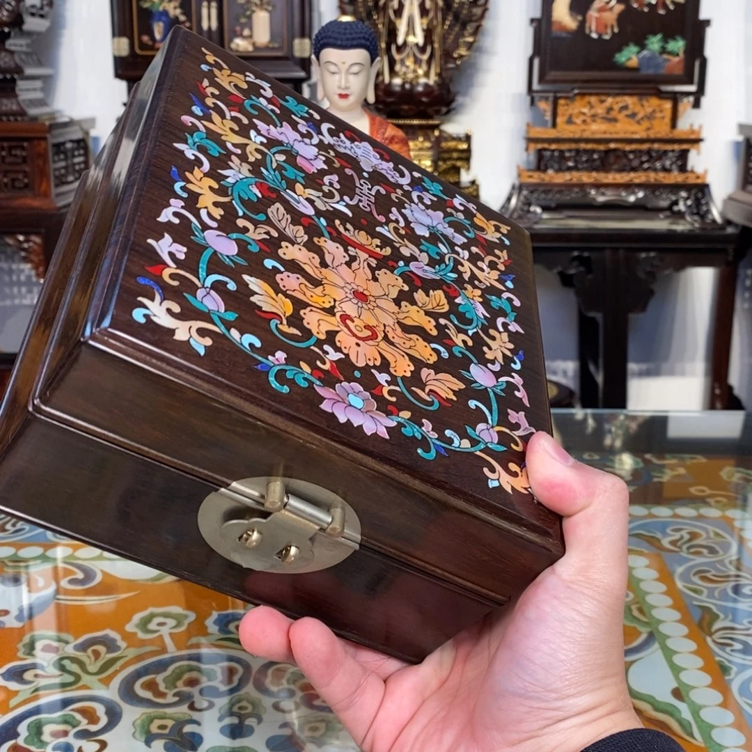 红酸枝木类成套家具大红酸枝盒子