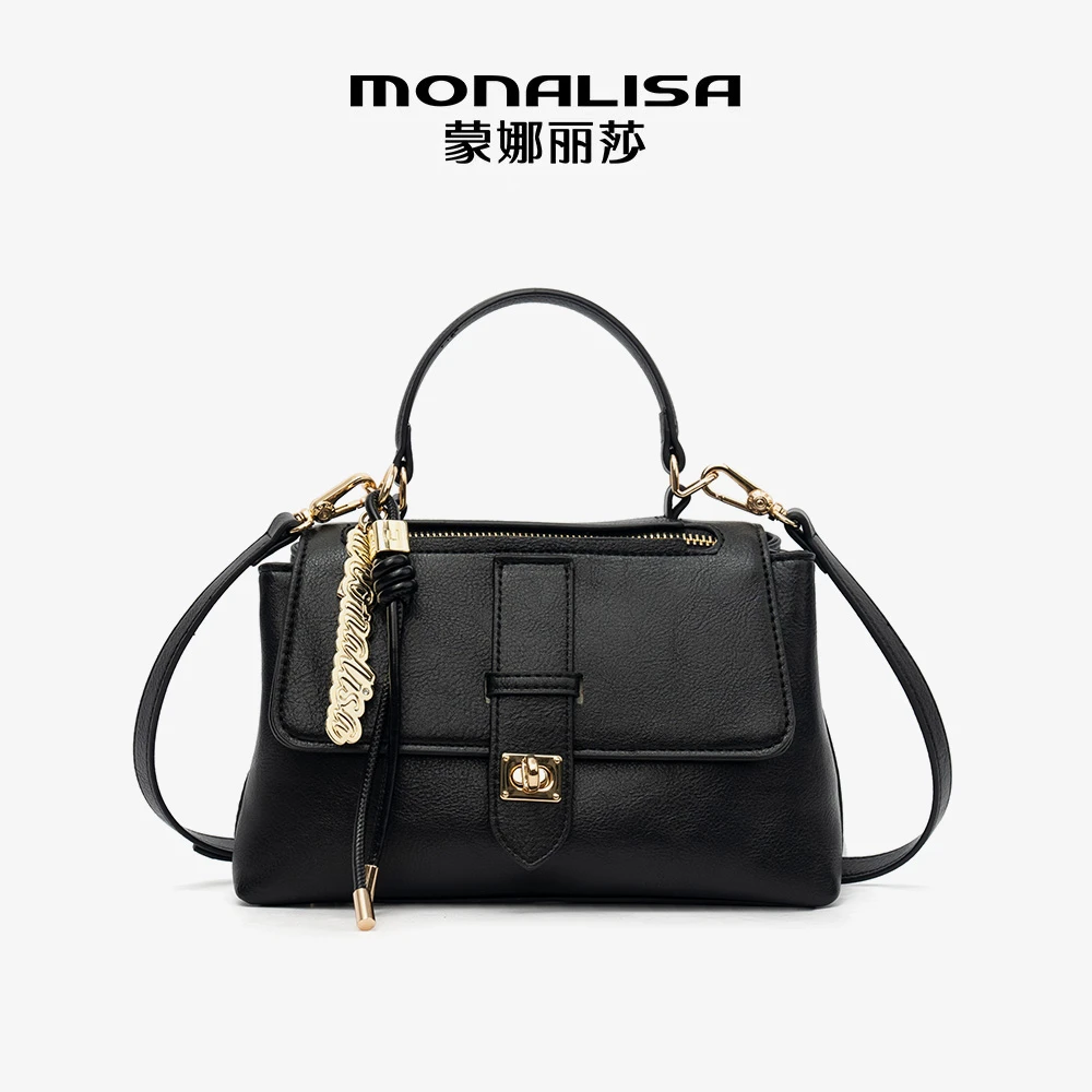 蒙娜丽莎时尚百搭小方包休闲简约斜挎包小众轻奢单肩包M250350