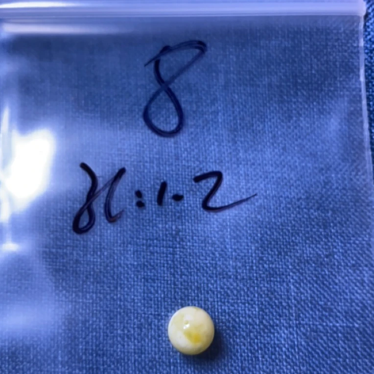 天然蜜蜡白花7.9圆珠