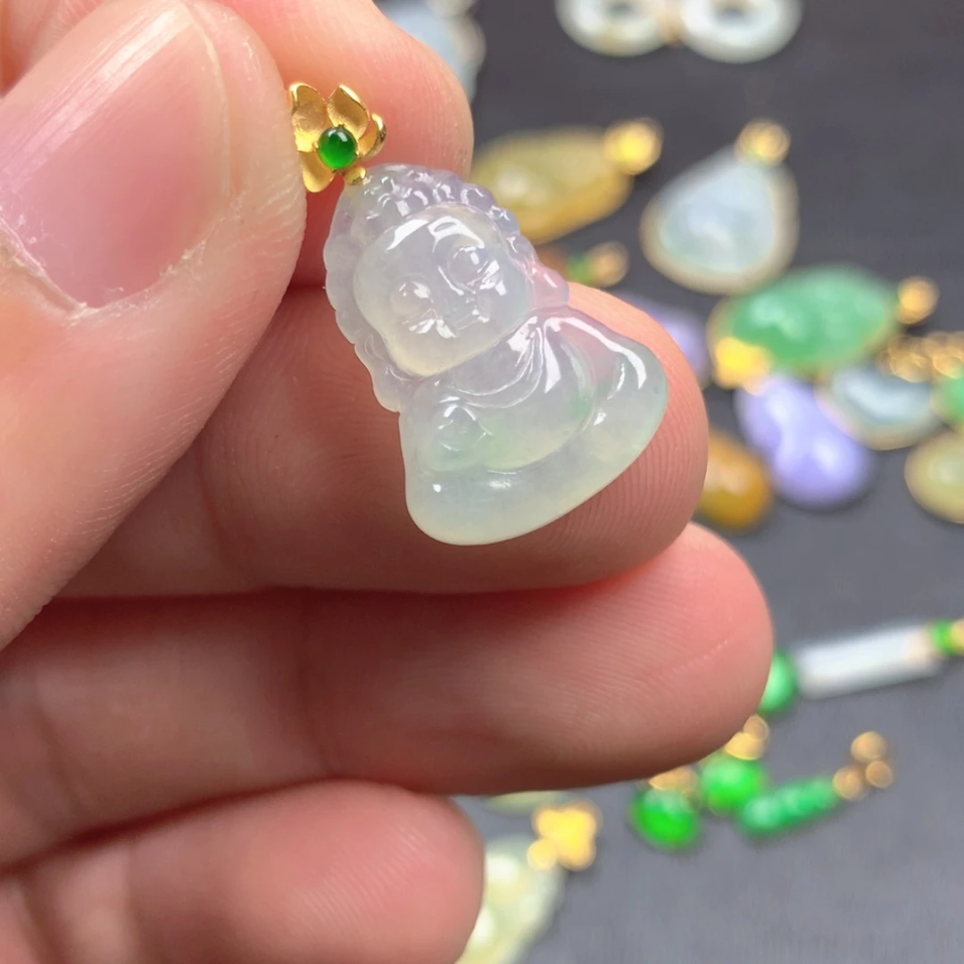 【闪购商品】颈饰18K金镶嵌翡翠翡翠