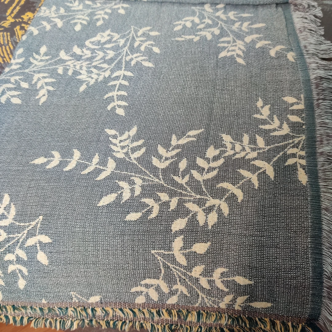 XDONGY（冬云家纺）高定150*200全棉流苏花边 玛雅  盖毯