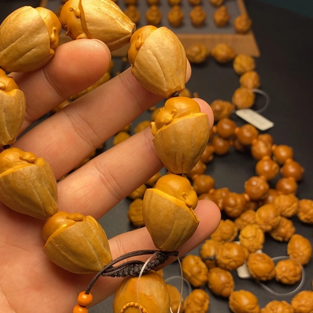 二***子橄榄核手串/手链包衣弥勒