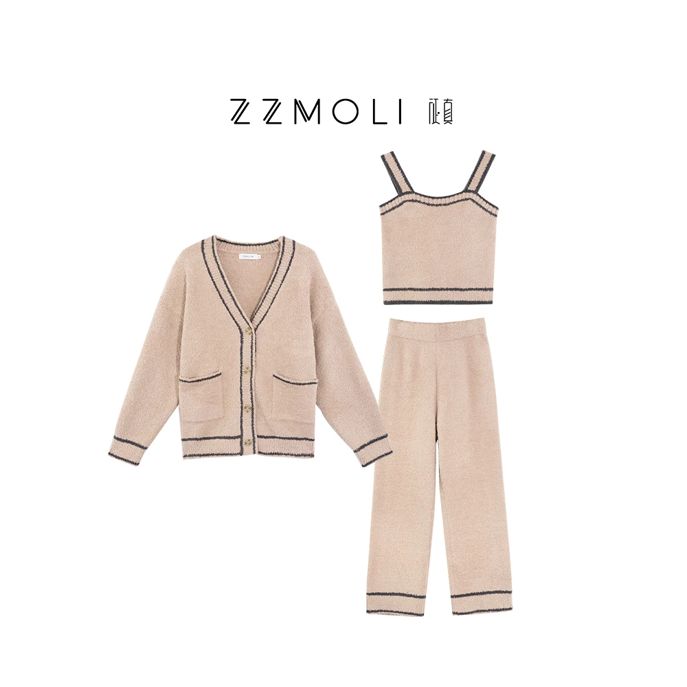 ZzMoLi征真 软糯半边绒家居服 居家生活的幸福感温馨套装ZBT18153