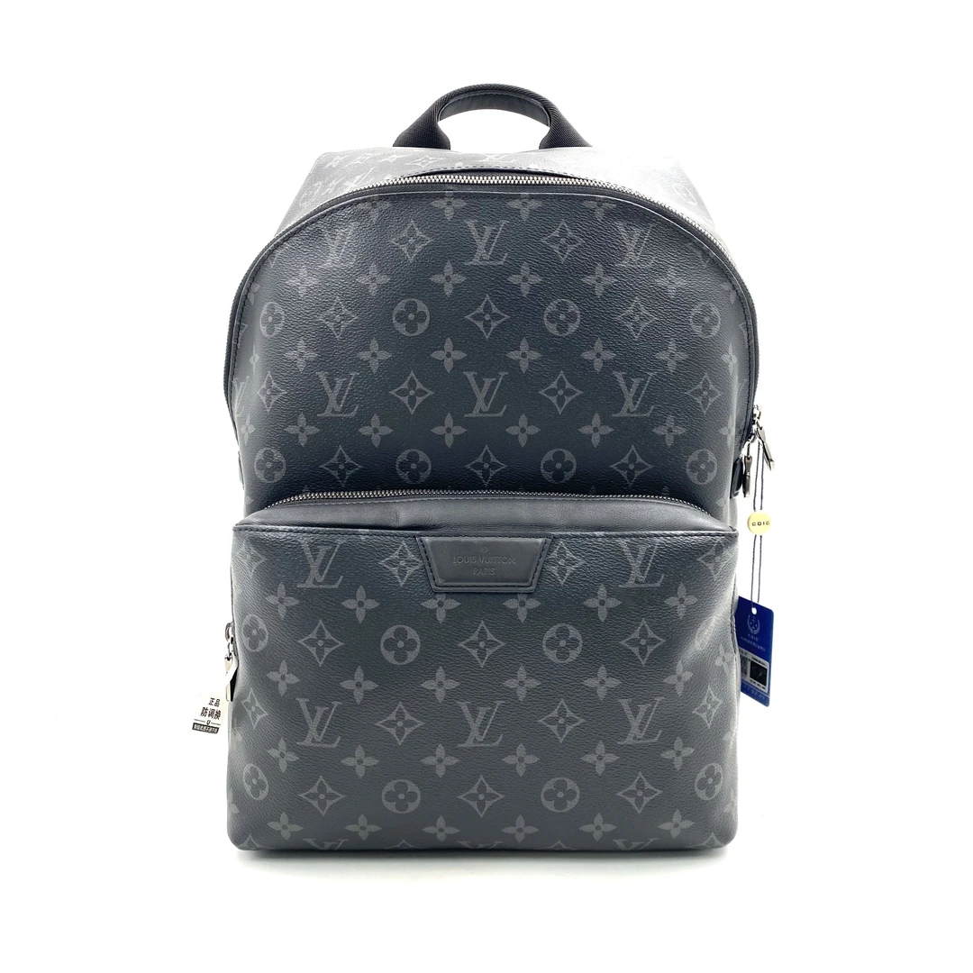 95新 LouisVuitton/路易威登 黑老花阿波罗双肩包 尺寸30/40