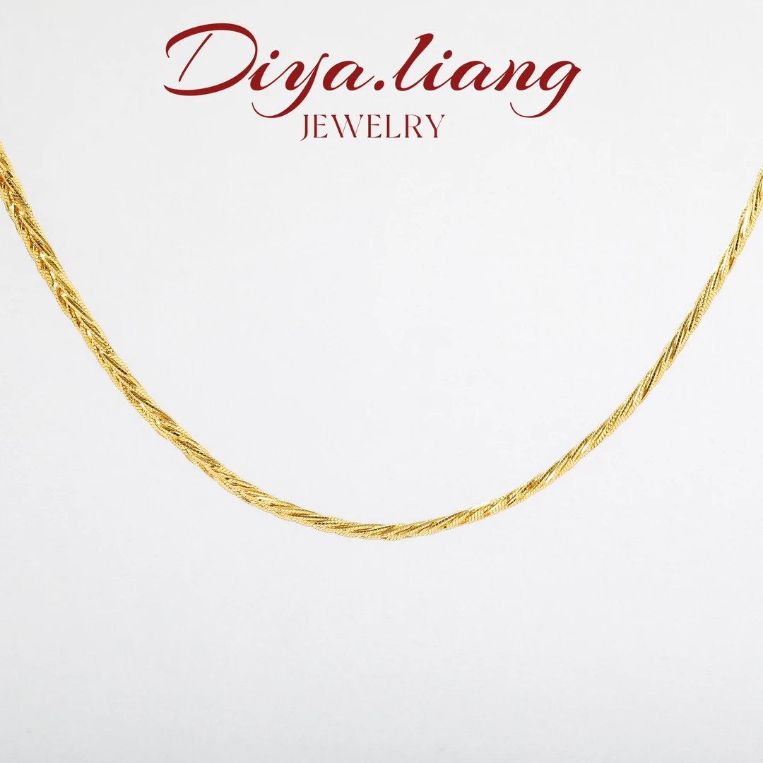 坠链均925银 梁雅帝新品【扭绳麻花编织】意大利精工气质纯银项链