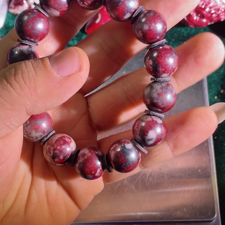 天然辰砂广*原石首饰