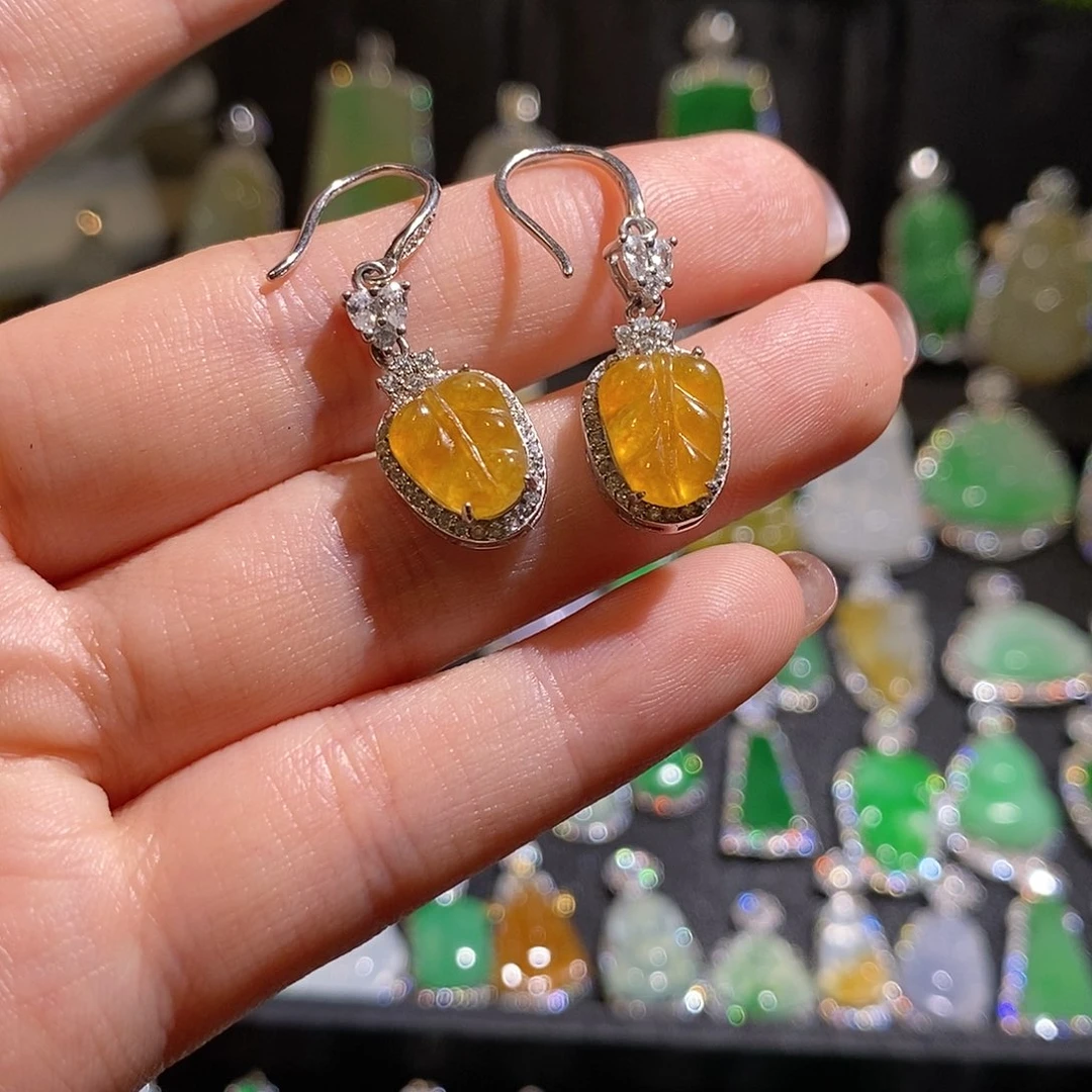 颈饰银S925镶嵌翡翠Z*9天然翡翠