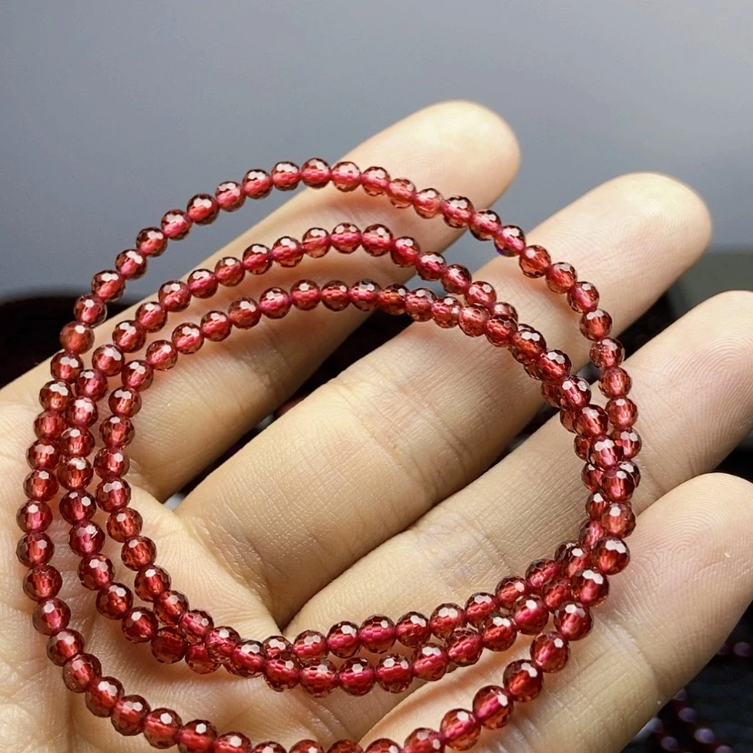 【闪购商品】石榴石手链未镶嵌4毫米